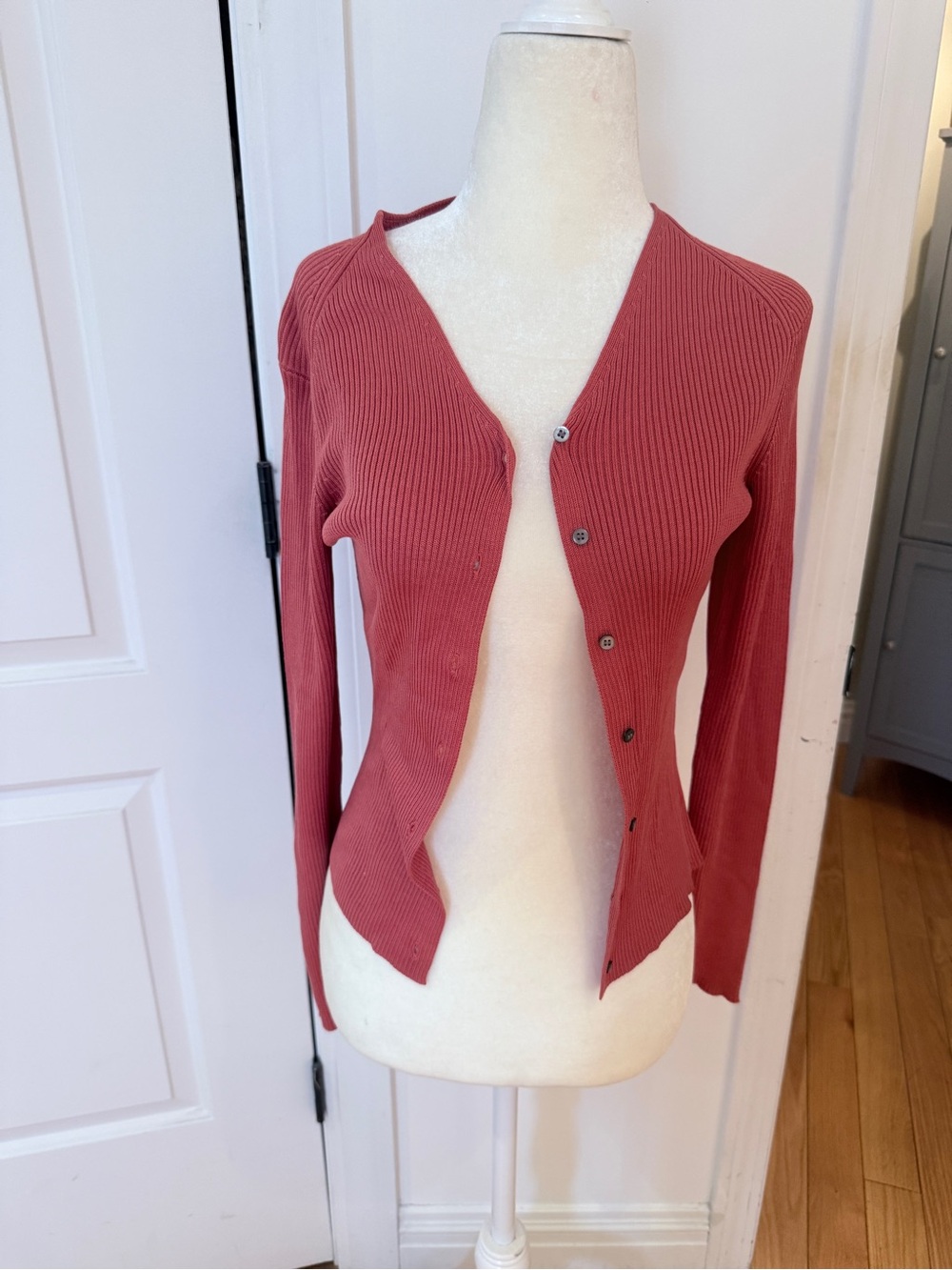 The Limited Ribbed Button Down Cardigan
